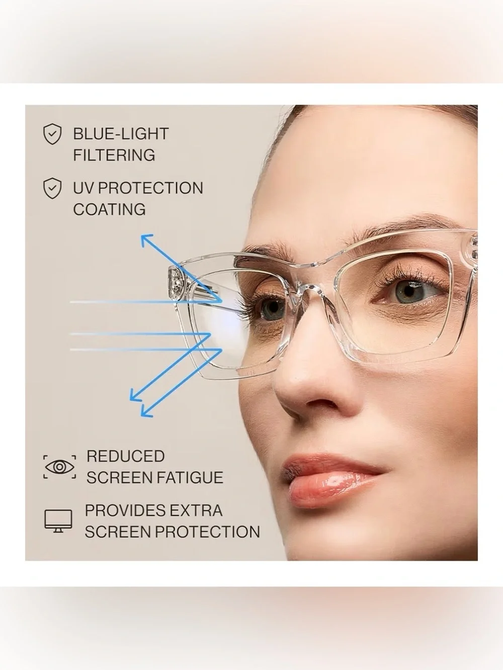 Women’s Reading Glasses +2.75 Blue Light Filter, (Set of 5) & 4 Sleeves. New